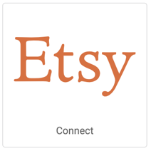 Imagen: logotipo de Etsy. Botón en el que se lee Conectar