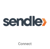 Logotipo de Sendle en el botón cuadrado que dice: "Conectar".