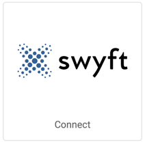 Logo de Swyft. Le bouton indique Connexion