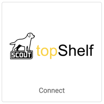 Top Shelf logo. Button that reads, Connect