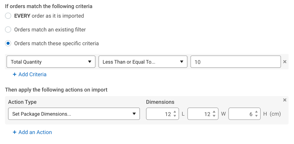 Shipping Dimensions and Weight