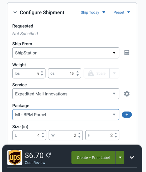 UPS Electronic Return Label: View/Print Label