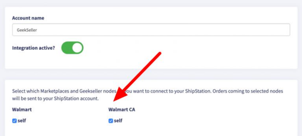 Image: GeekSeller nodes, arrow points to selected stores