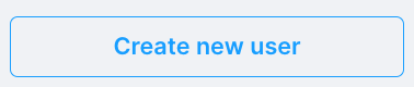 Create New User button.