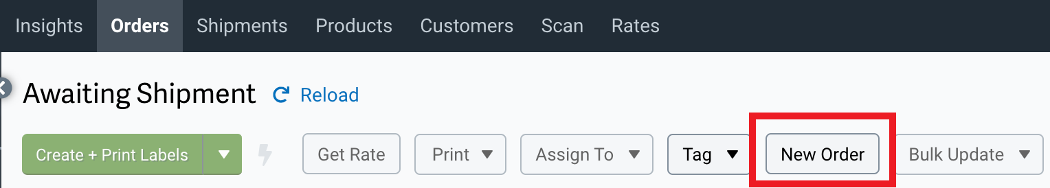 Create Manual Orders – ShipStation Help