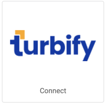 Turbify logo. Button that reads, Connect