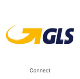 Logo de GLS. Le bouton Connexion renvoie vers une fenêtre pop-up de connexion.