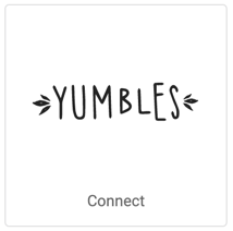 Yumbles logo. Button that reads, Connect
