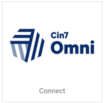 Cin7 logo on square tile button