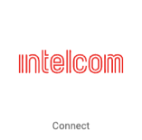 Intel com logo on tile with button that reads, "Connect".