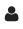 Pictogram silhouette of one user.