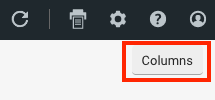Le bouton Colonnes est encadré en rouge dans l'interface utilisateur de ShipStation.