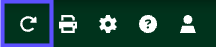 Toolbar with Refresh icon highlighted.