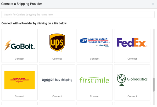 Carrier selection for United States accounts.