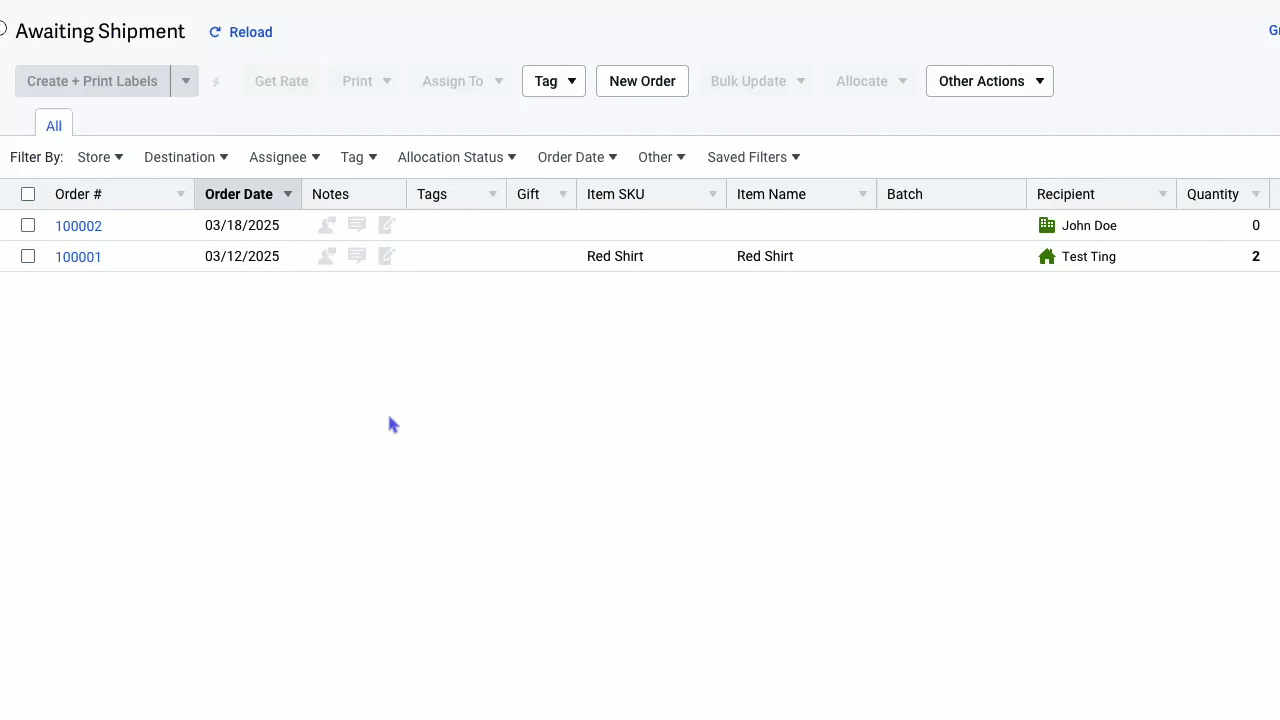 GIF shows how to cancel an Order through the Order Details