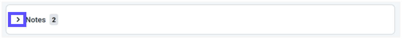 Expande el panel de notas.