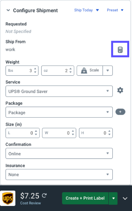 Das Rechnersymbol ist markiert.