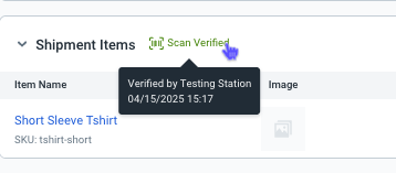Order Details showing that the order has been verified