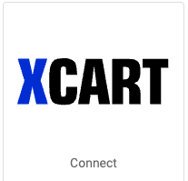 X Cart logo. Button that reads, Connect