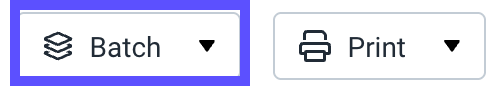 The batch all button is highlighted on the order details screen.