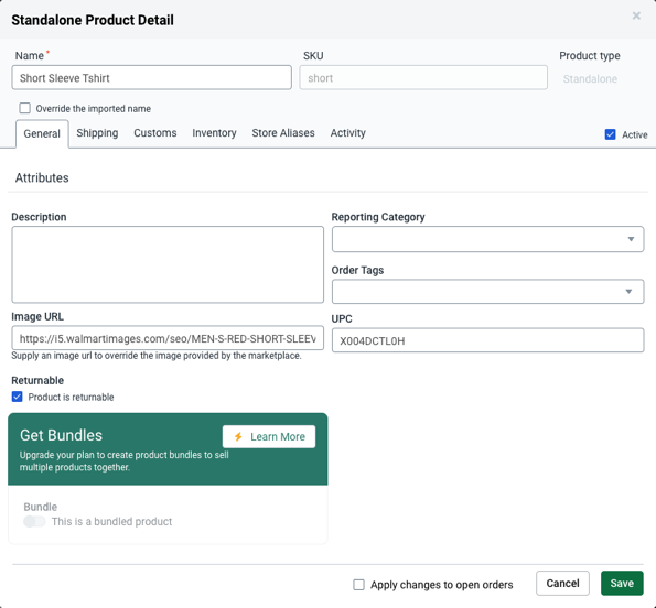Standalone Product Detail popup