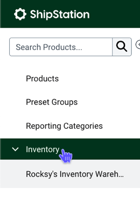 V3 Sidebar inventory menu item highlighted.
