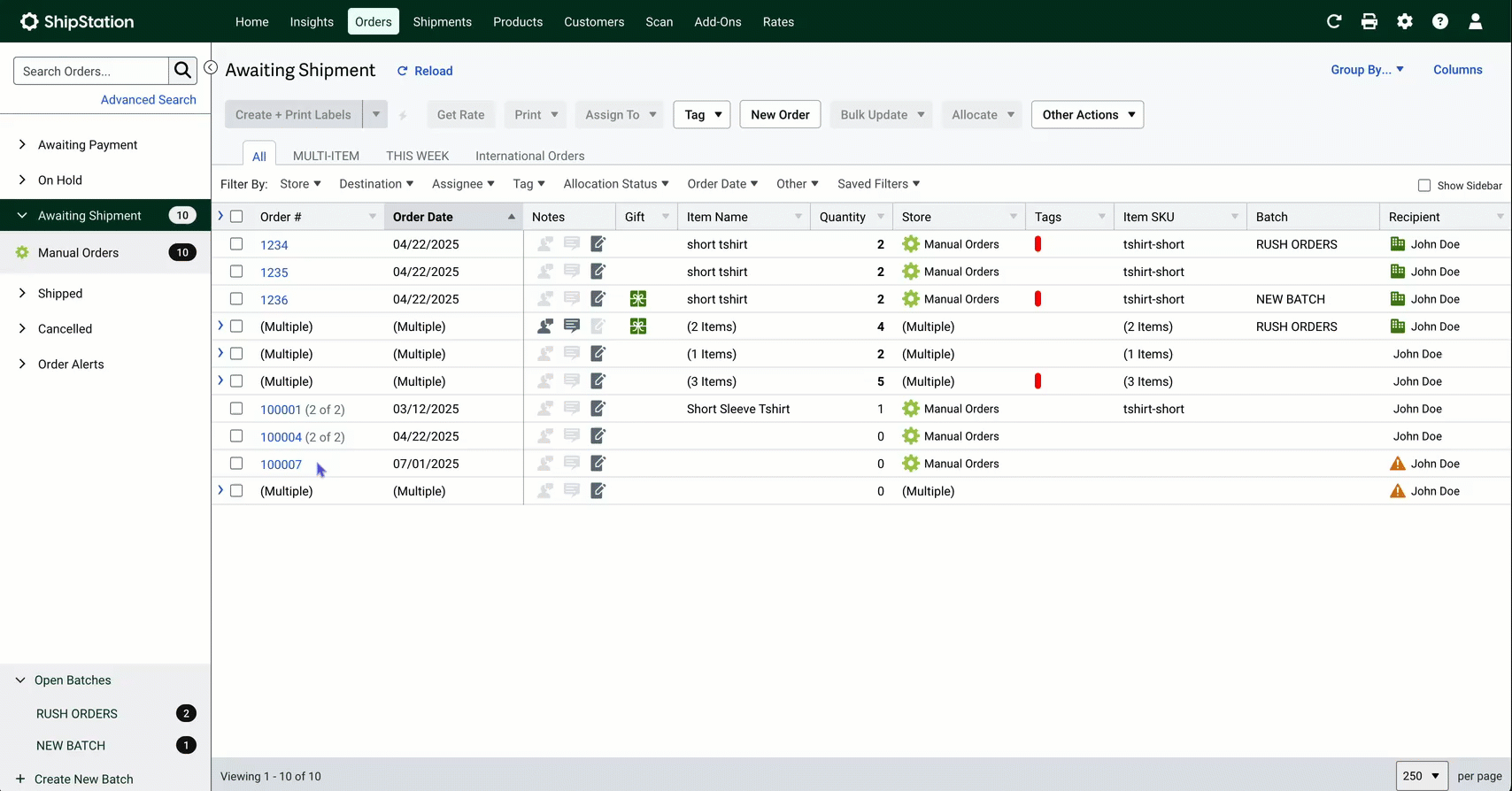 Advanced search process using date fields, then filtering the results by Store