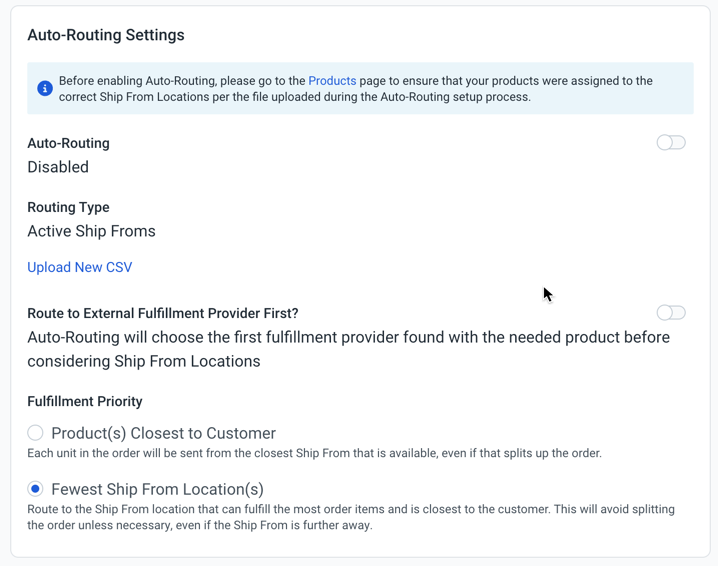 Auto-Routing Settings. Shows the Prioroty place holder