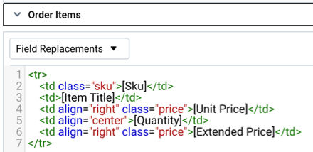 ­Line 3 now reads Item-­Title Only, and Item options is removed