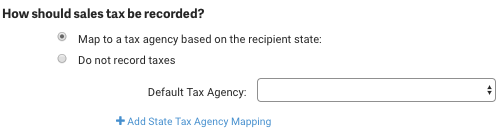 QuickBook Online configura cómo debe registrarse el impuesto sobre las ventas.