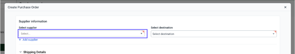 Product_CreatePurchaseOrder_SelectSupplierDropdown.png