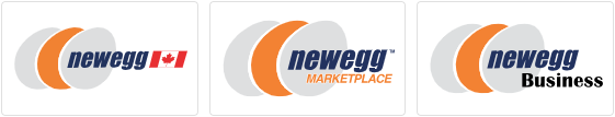 Logotipos comerciales de Newegg Canada, Newegg Marketplace y Newegg