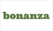Bonanza logo on square tile button