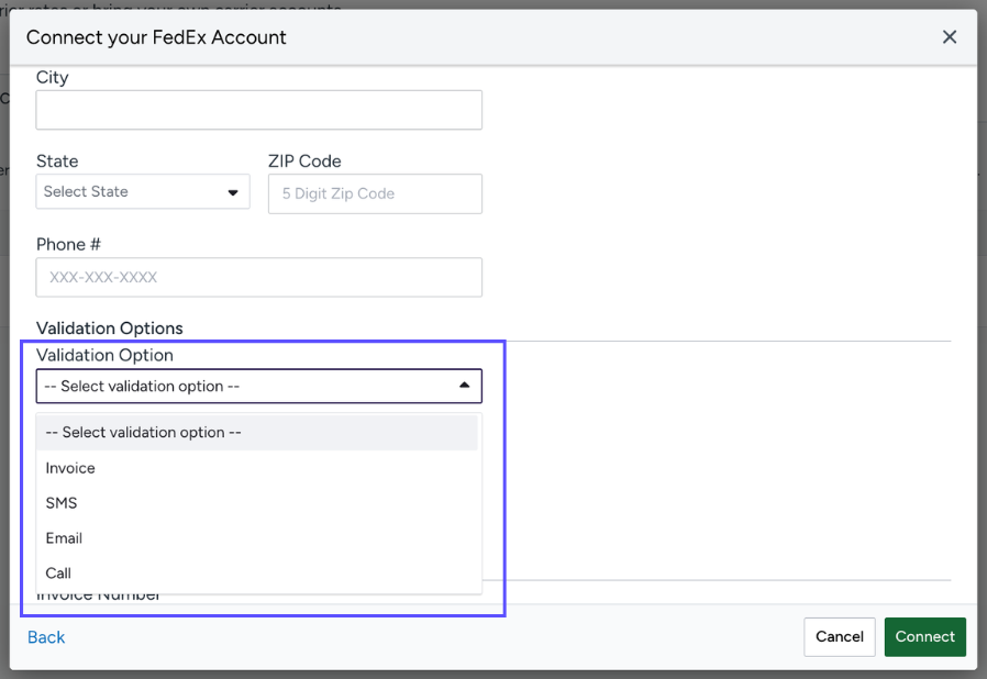 SET_SHP_CARR_ConnectYourFedExAccount_ValidationOption.png
