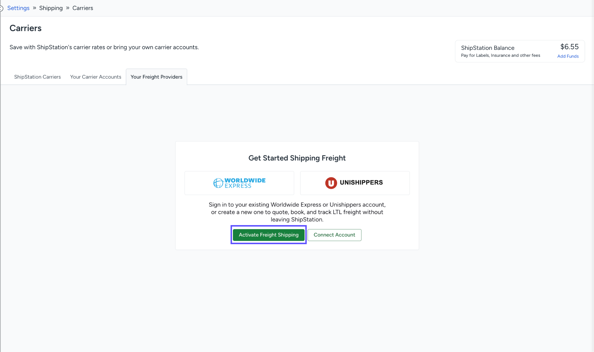 Carriers_Your_Freight_Providers_tab_Activate_Freight_Shipping_BTN.png