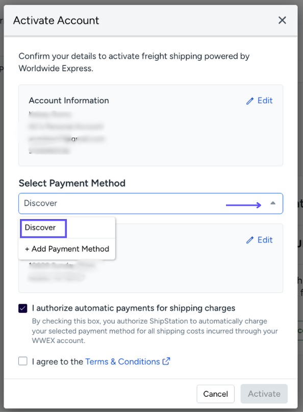 FreightProviders_ActivateAccount_PaymentInformation.png