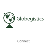 Logotipo de Globegistics. Botón en el que se lee: "Conectar".