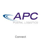 Logotipo de APC. Botón en el que se lee Connect (Conectar)