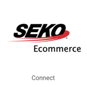 Logotipo de Seko en un mosaico cuadrado con un botón para conectarse