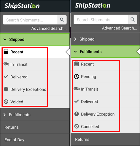 Shipping Exceptions Setup