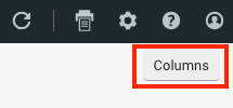 Columns button highlighted in the ShipStation UI.