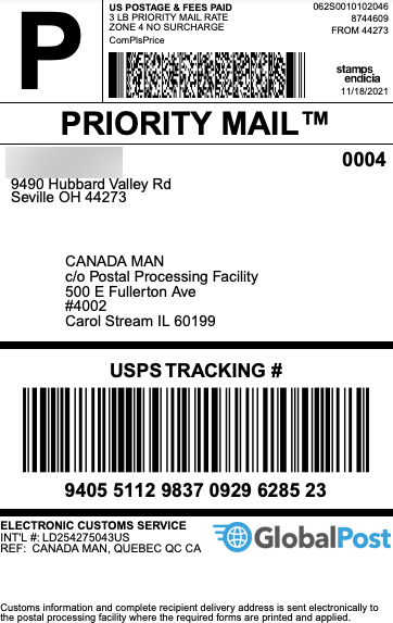 Shipping by USPS, What does it mean when my package says