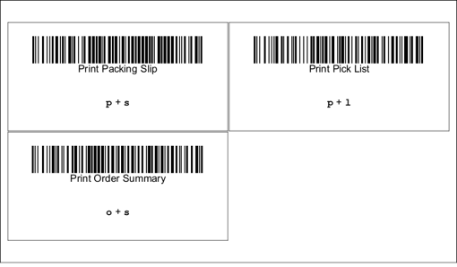 Códigos de barras para imprimir documentos.