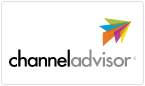 Logotipo de ChannelAdvisor en el botón cuadrado de mosaico