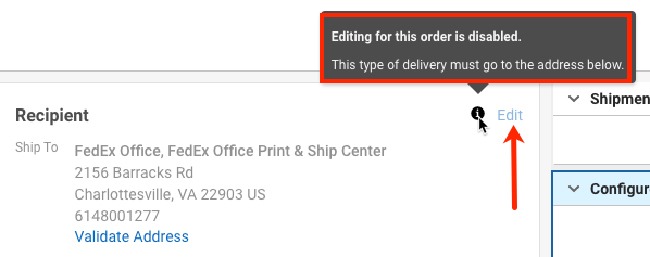 How do I request to hold a wine order at a FedEx location?